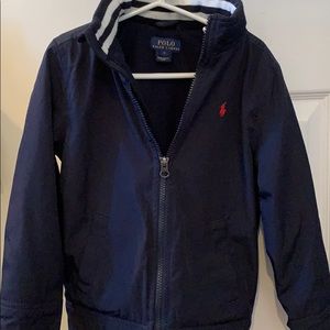 Navy blue polo Ralph Lauren wind breaker